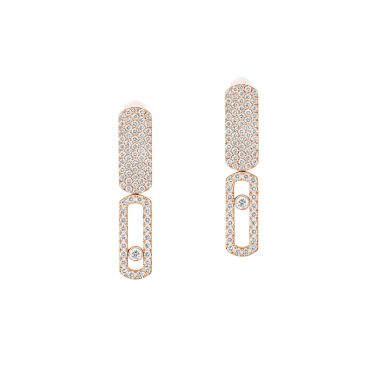 Messika Move Imperial earrings in rose gold and diamonds