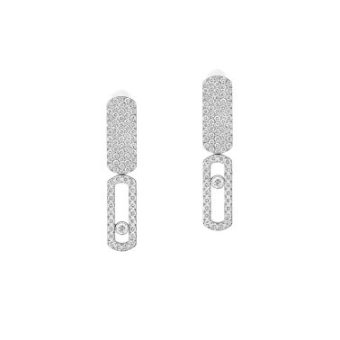 Messika Move Imperial earrings in white gold and diamonds