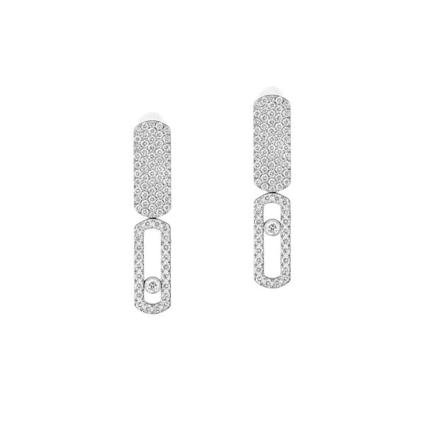 Messika Move Imperial earrings in white gold and diamonds