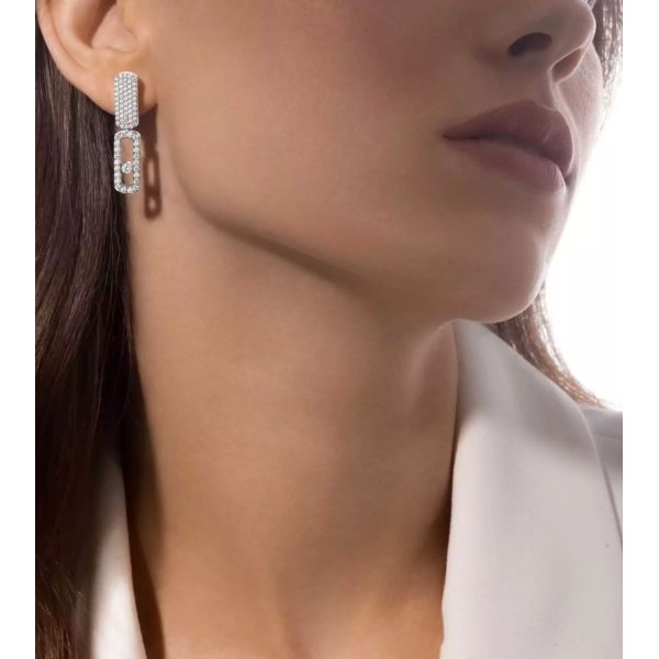 Messika Move Imperial GM earrings in yellow gold and diamonds