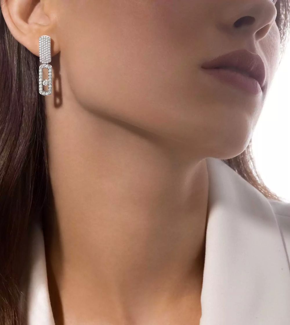 Messika Move Imperial GM earrings in yellow gold and diamonds