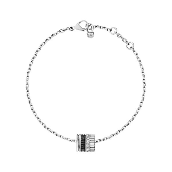 Bracelet Boucheron Quatre Black Edition en or blanc PVD noir et diamants