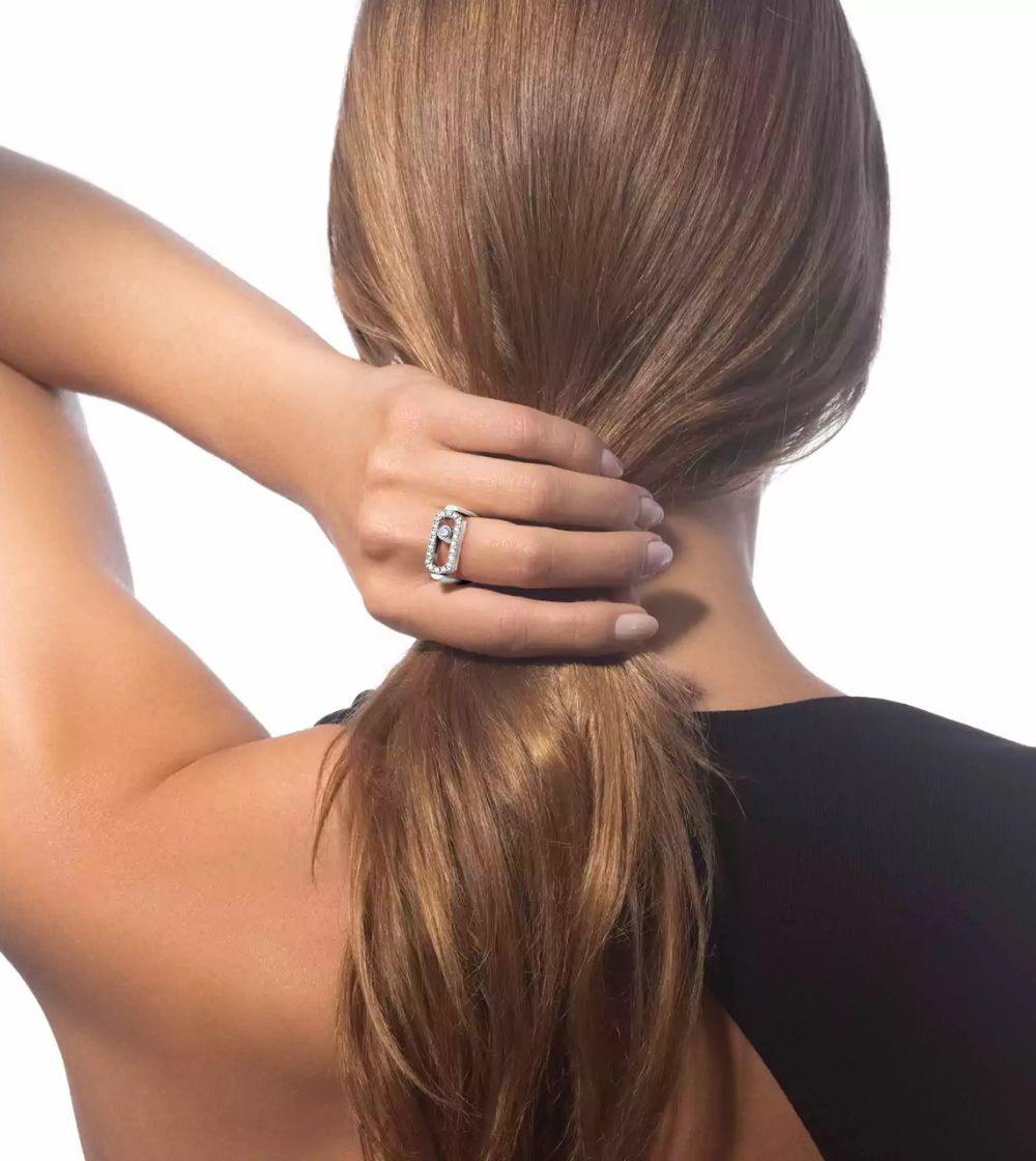 Bague Messika Move Imperial en or rose et diamants