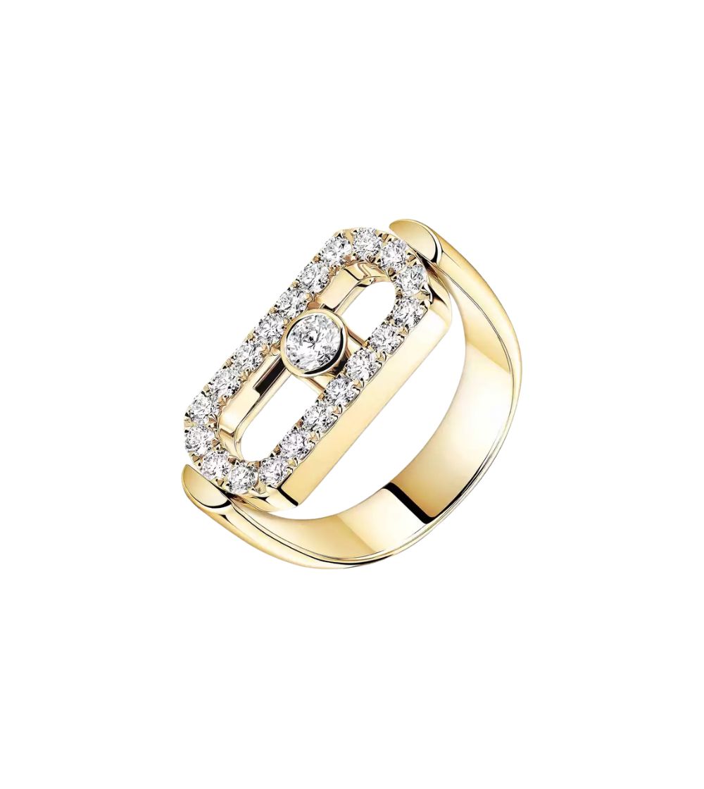 Messika Move Imperial ring in yellow gold and diamonds