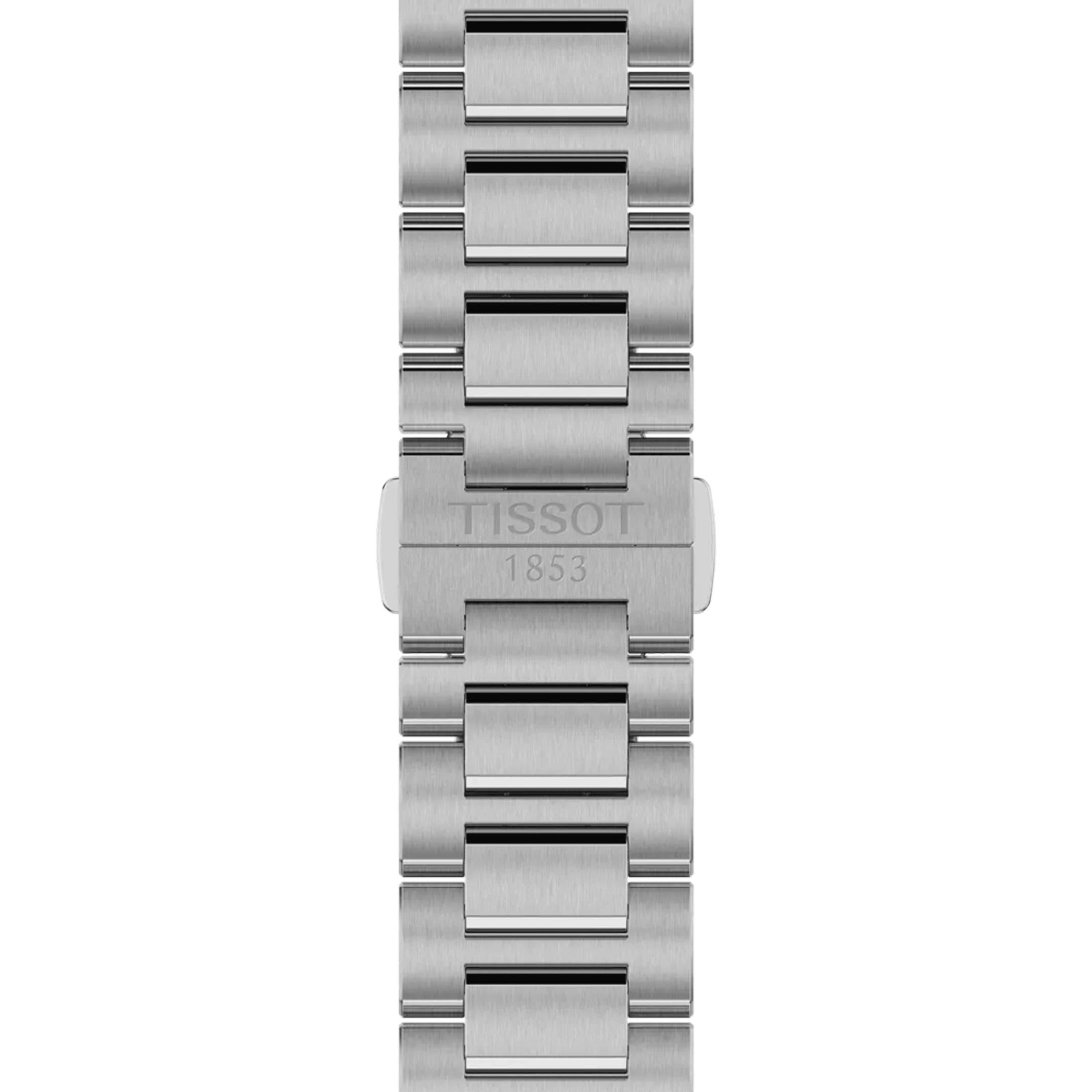 Montre Tissot T-Classic PR 100 quartz solaire cadran argent bracelet acier 39 mm T151.422.11.031.00