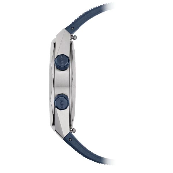 Montre Mido Multifort 8 Two Crowns automatique cadran bleu bracelet caoutchouc 40 mm