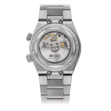 Mido Multifort 8 Two Crowns automatic watch, grey dial, 40 mm steel bracelet