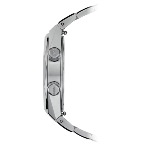 Montre Mido Multifort 8 Two Crowns automatique cadran gris bracelet acier 40 mm