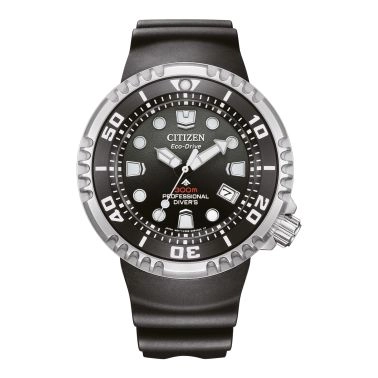 Montre Citizen Promaster Marine Eco-Drive Professional Diver 300 m cadran noir bracelet caoutchouc 46 mm