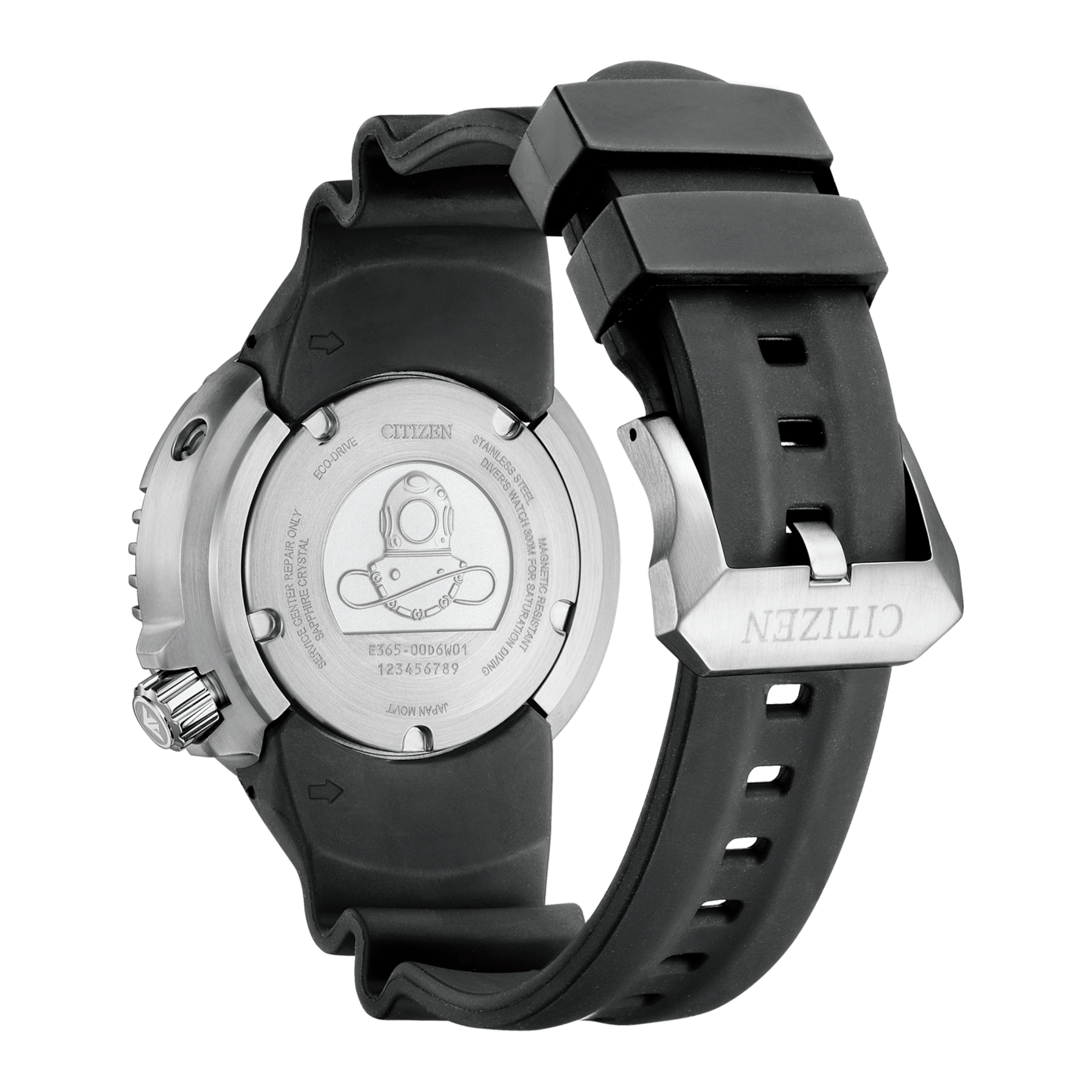 Citizen Promaster Marine Eco-Drive Professional Diver 300 m black dial rubber strap 46 mm