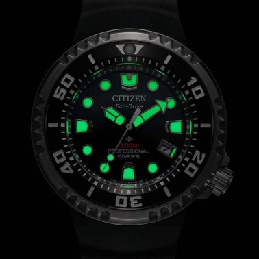 Citizen Promaster Marine Eco-Drive Professional Diver 300 m black dial rubber strap 46 mm