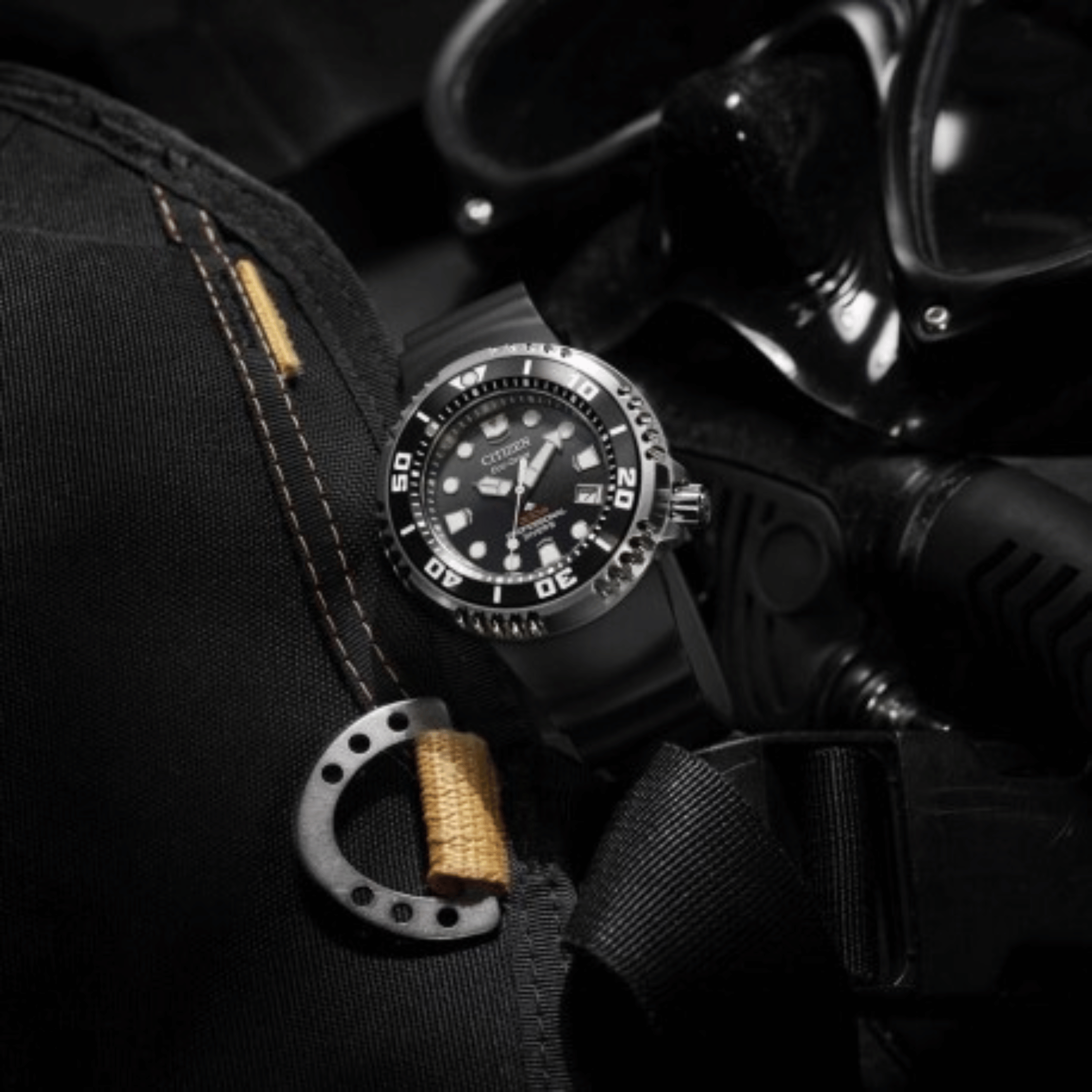 Citizen Promaster Marine Eco-Drive Professional Diver 300 m black dial rubber strap 46 mm