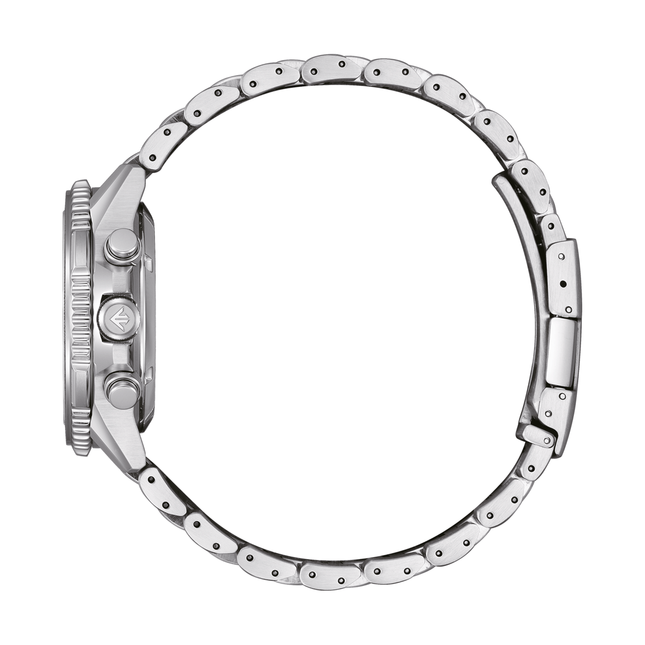 Montre Citizen Promaster Sky Chronographe Navihawk Eco-Drive cadran argenté bracelet acier 40 mm