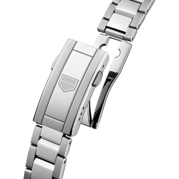 Montre TAG Heuer Aquaracer Professional 200 Solargraph solaire index diamants cadran rose bracelet acier 34 mm WBP1318.BA0005