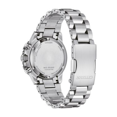 Citizen Promaster Sky Chronographe Navihawk Eco-Drive copper dial steel bracelet 40 mm