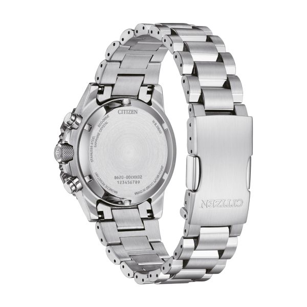 Citizen Promaster Sky Chronographe Navihawk Eco-Drive copper dial steel bracelet 40 mm