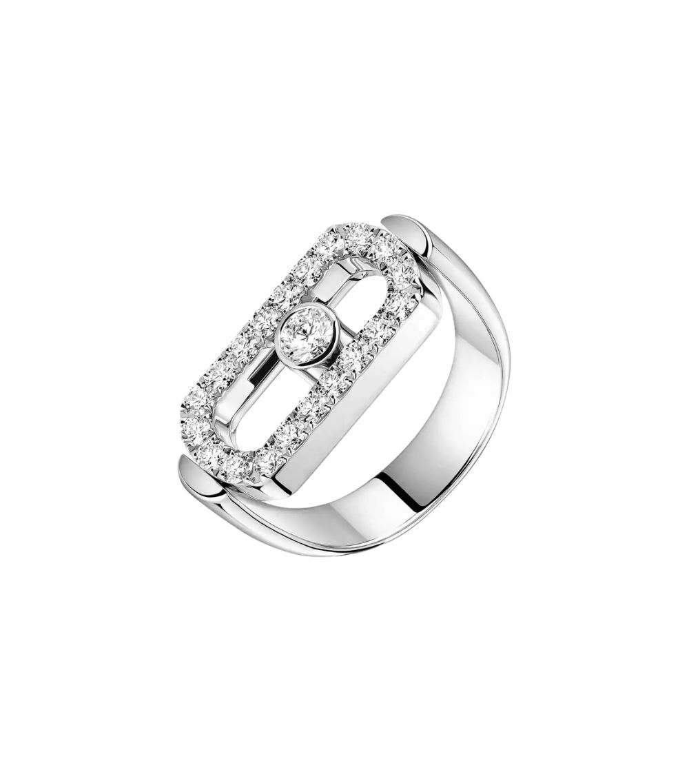 Bague Messika Move Imperial en or blanc et diamants