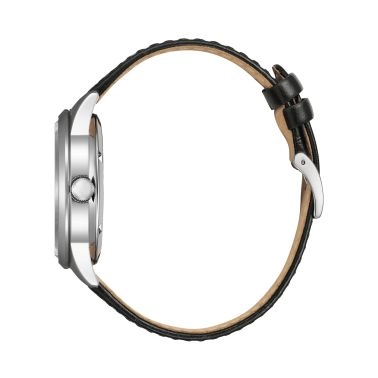 Citizen Platform Mechanical Day Date automatic black dial leather strap 40 mm