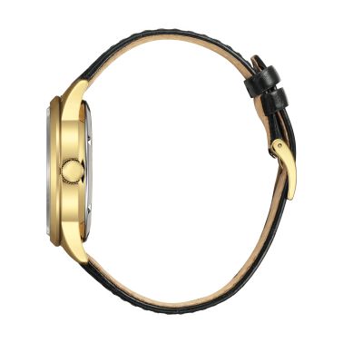 Citizen Platform Mechanical Day Date automatic white dial leather strap 40 mm