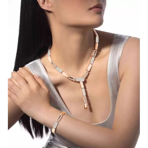 Bracelet Messika Move Imperial en or blanc et diamants