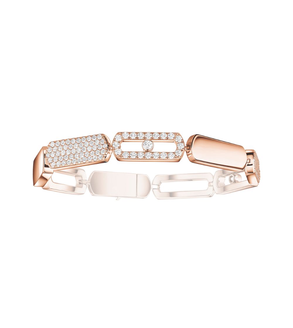 Bracelet Messika Move Imperial en or rose et diamants