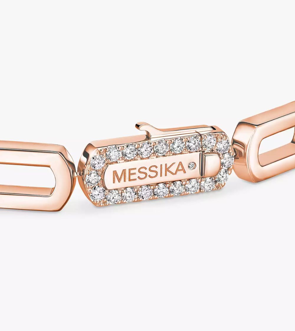 Bracelet Messika Move Imperial en or rose et diamants