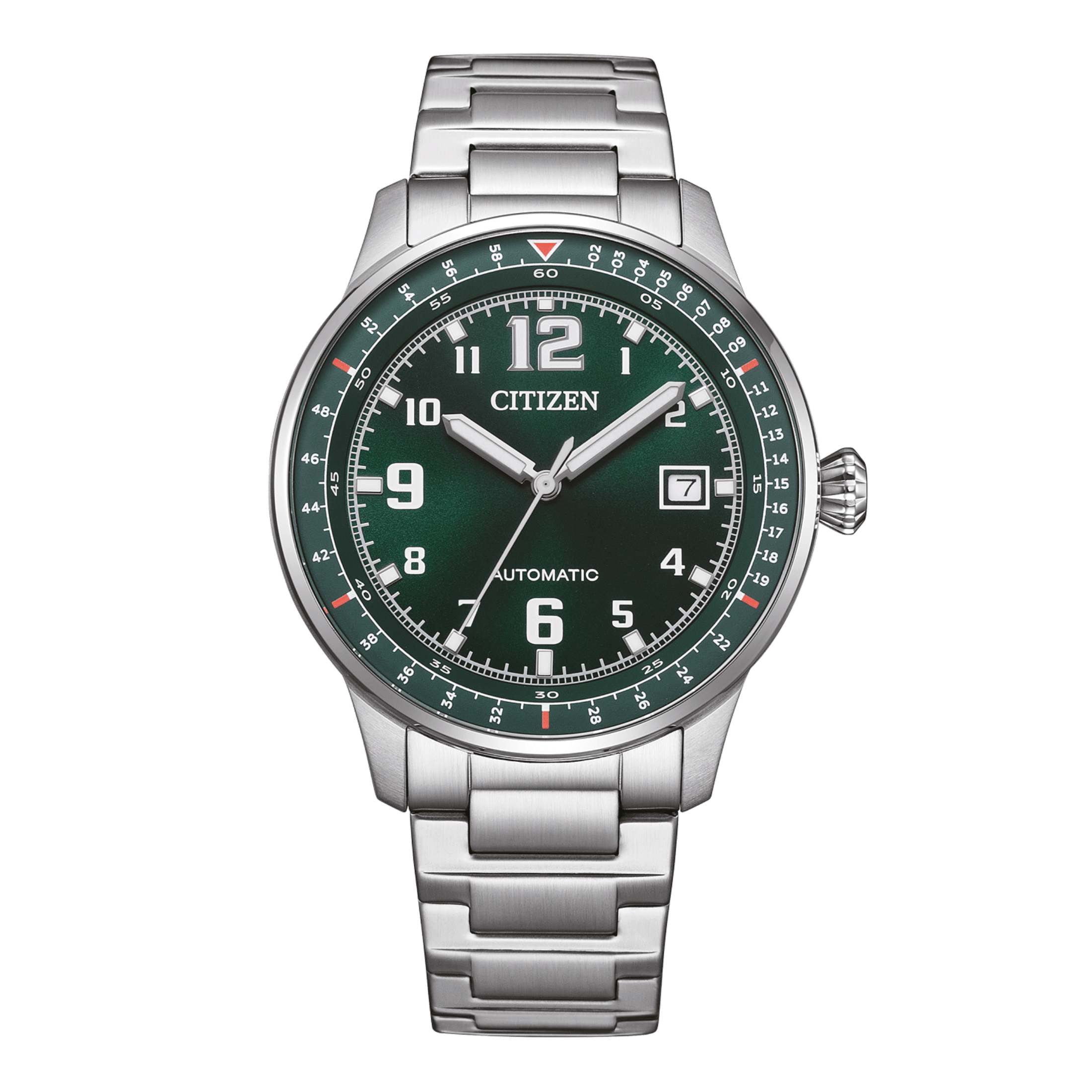 Montre Citizen Platform Mechanical Urban Military automatique cadran vert bracelet acier 40 mm