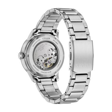 Montre Citizen Platform Mechanical Urban Military automatique cadran argenté bracelet acier 40 mm