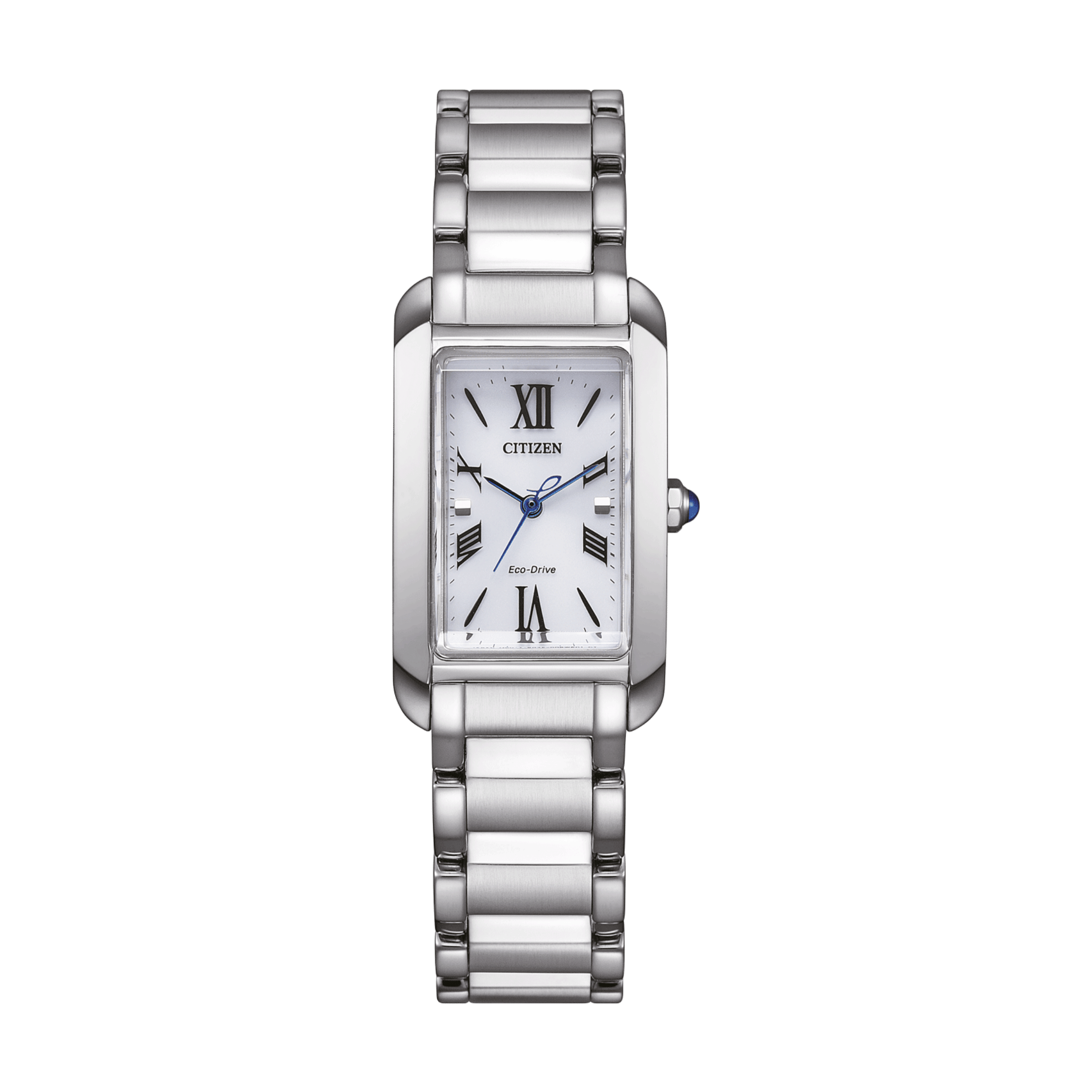 Citizen L Square Bianca Eco-Drive silver dial steel bracelet 32,5 x 19,5 mm