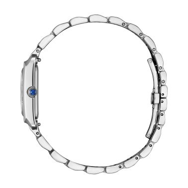 Montre Citizen L Square Bianca Eco-Drive cadran argenté bracelet acier 32,5 x 19,5 mm