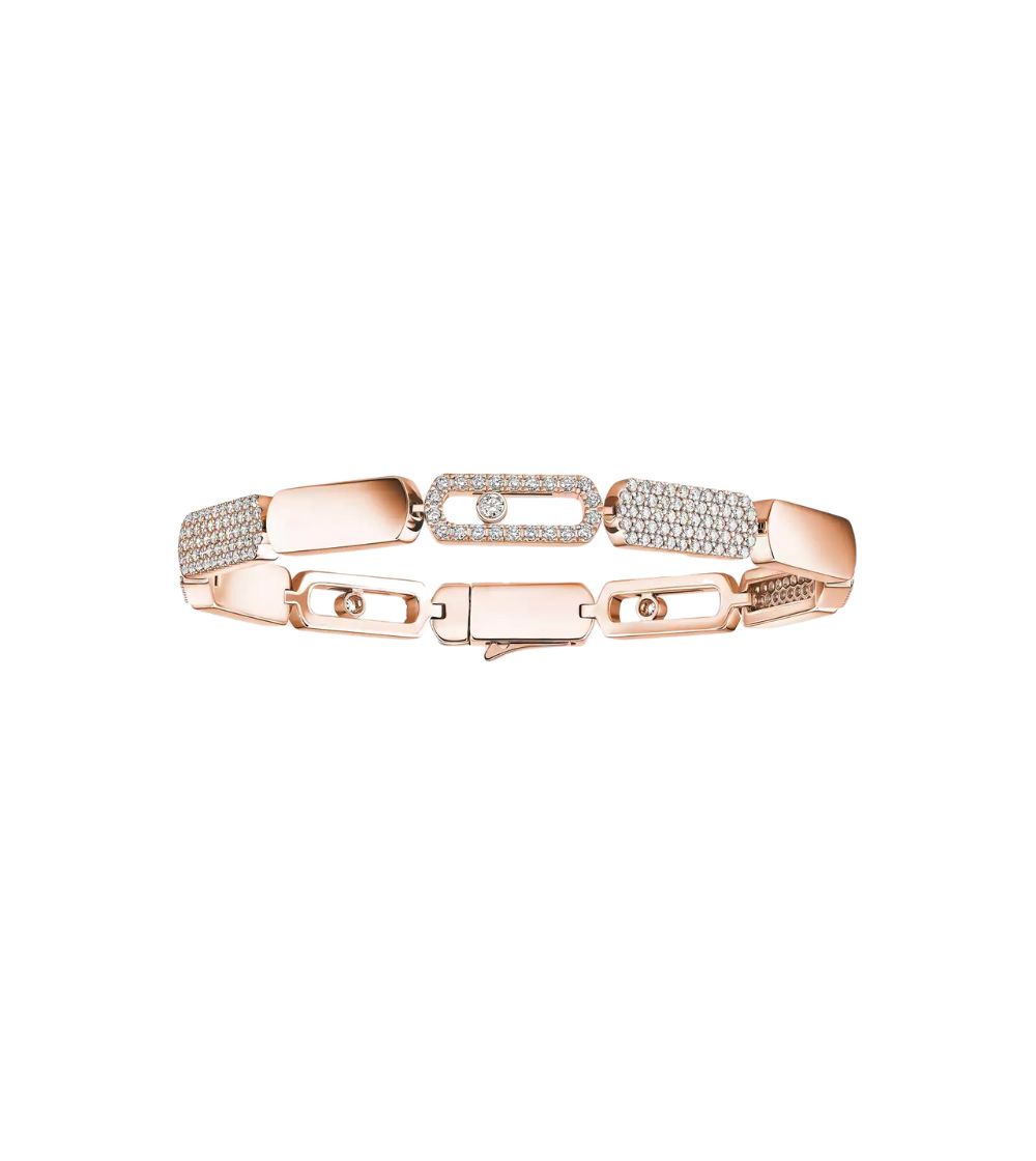 Bracelet Messika Move Imperial PM en or rose et diamants