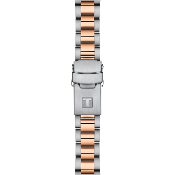 Tissot T-Sport Seastar 1000 PVD Rose Gold quartz watch white mother-of-pearl dial steel bracelet pvd rose gold 36 mm T120.210.22