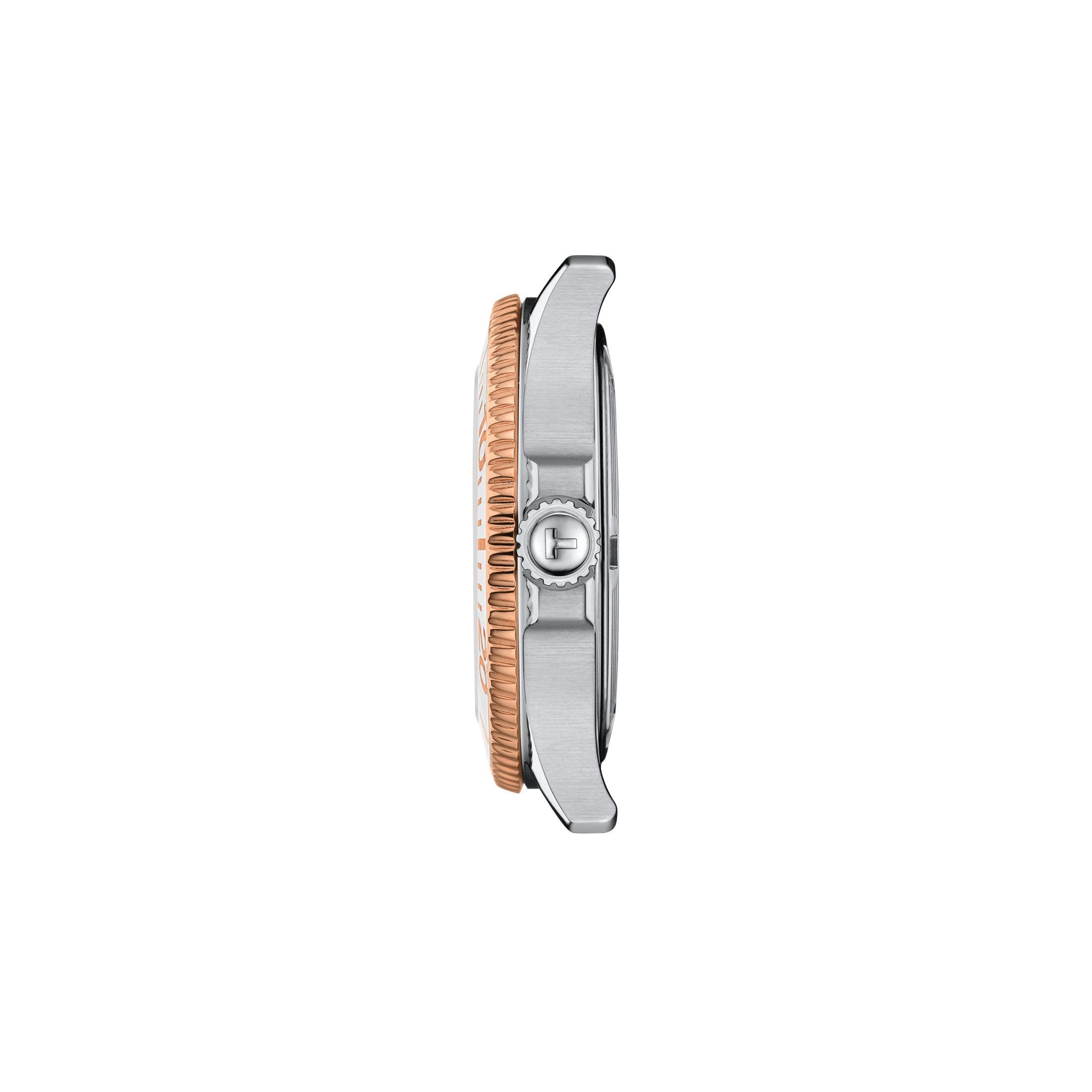 Montre Tissot T-Sport Seastar 1000 PVD Or Rose quartz cadran nacre blanche bracelet acier pvd or rose 36 mm T120.210.22.111.00