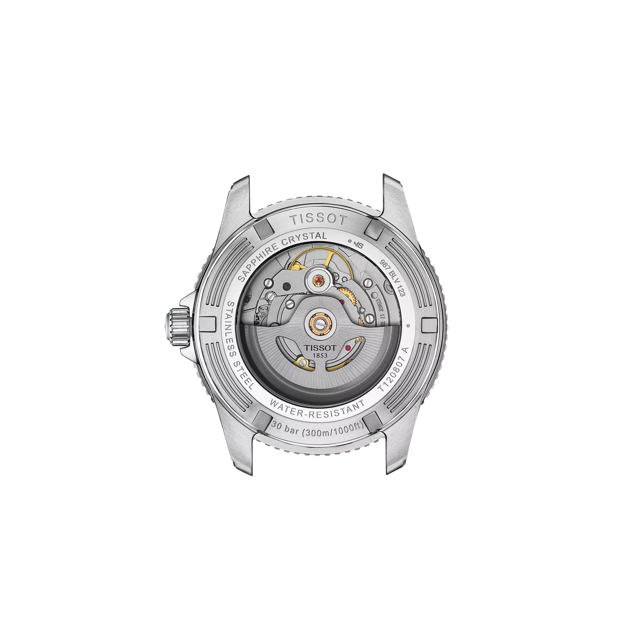 Tissot Seastar 1000 PVD Rose Gold Powermatic 80 Watch grey dial steel bracelet 40 mm T120.807.22.051.01