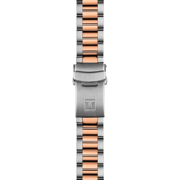 Tissot Seastar 1000 PVD Rose Gold Powermatic 80 Watch grey dial steel bracelet 40 mm T120.807.22.051.01