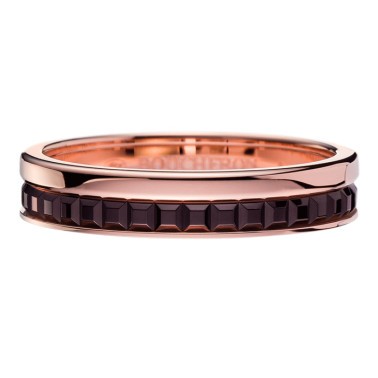 Alliance Boucheron Quatre Classique en or rose et PVD marron JAL00175