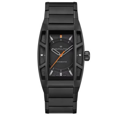 Montre Hamilton American Classic Boulton Stranding 2 auto Édition Limitée cadran noir bracelet titane 36 x 48 mm