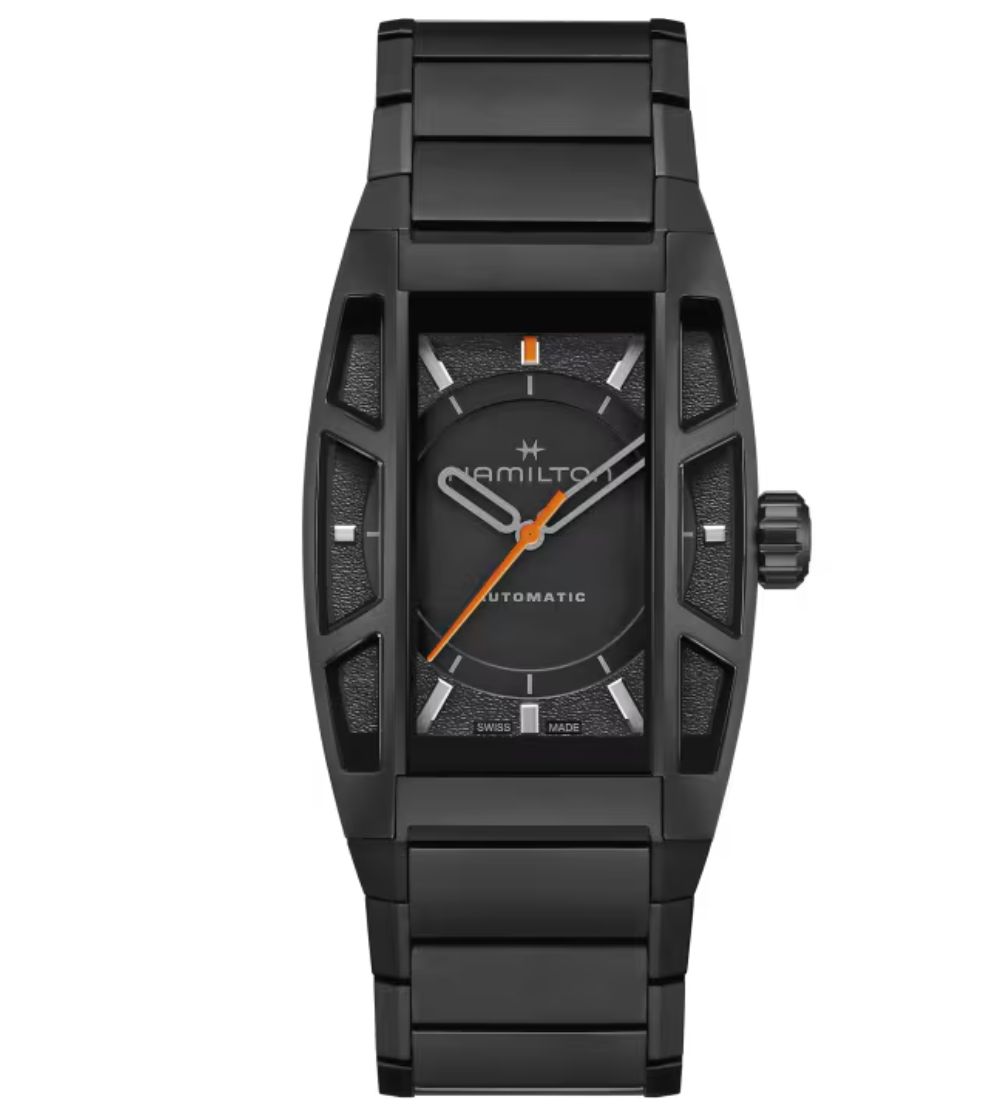 Hamilton American Classic Boulton Stranding 2 auto Limited Edition watch, black dial, titanium bracelet, 36 x 48 mm