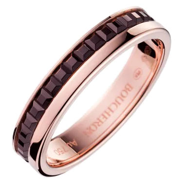 Alliance Boucheron Quatre Classique en or rose et PVD marron