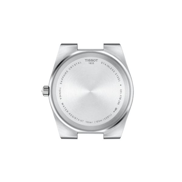 Tissot PRX quartz watch red dial steel bracelet 40 mm T137.410.11.421.00