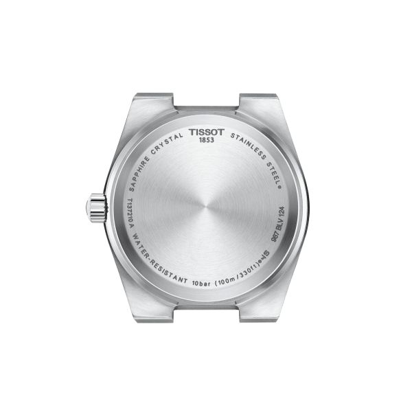 Tissot PRX quartz watch red dial steel bracelet 35 mm T137.210.11.421.00