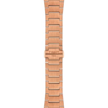 Tissot PRX Powermatic 80 automatic watch blue dial stainless steel bracelet pvd rose gold 40 mm T137.407.33.041.00