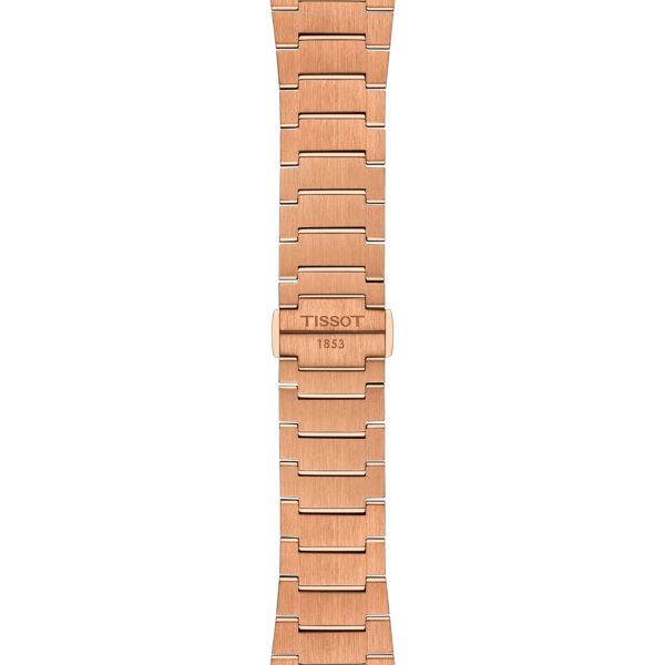Tissot PRX Powermatic 80 automatic watch blue dial stainless steel bracelet pvd rose gold 40 mm T137.407.33.041.00