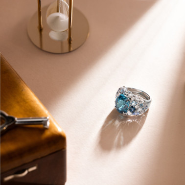 Ring Lepage L'Envoûtante blue zircon