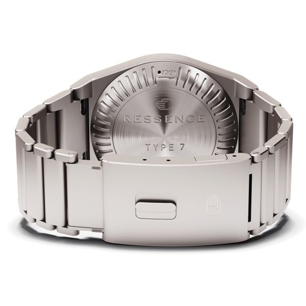 Ressence Type 7 XV Aquamarine GMT automatic titanium bracelet 41 mm