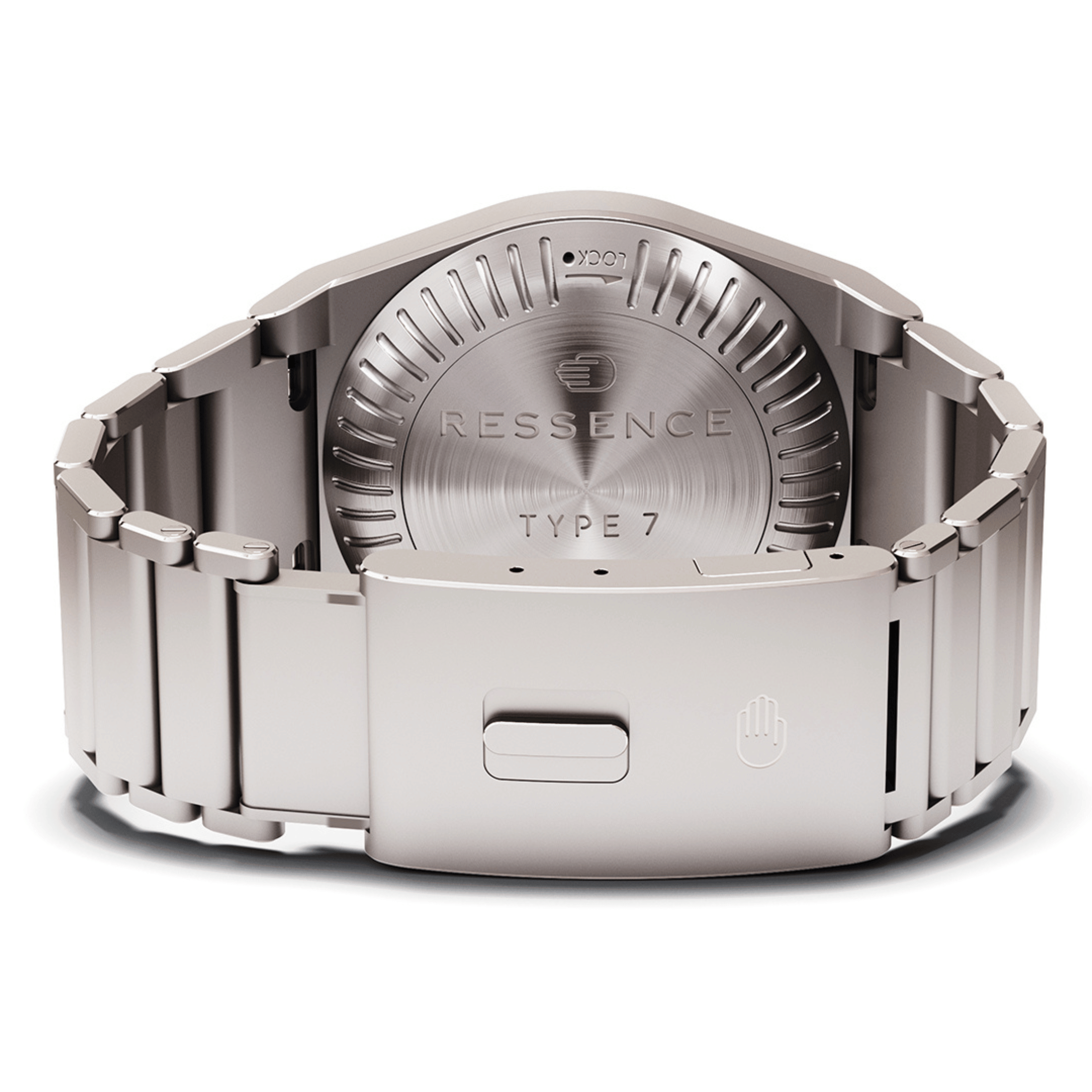 Ressence Type 7 XV Aquamarine GMT automatic titanium bracelet 41 mm