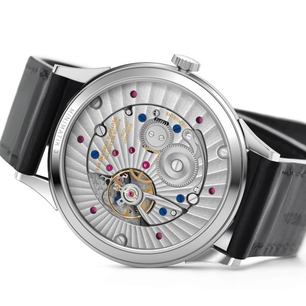 NOMOS Minimatik 39 Date Blue automatic blue dial leather strap 39mm