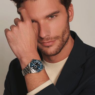 Longines Hydroconquest GMT automatic watch blue dial steel bracelet 41 mm