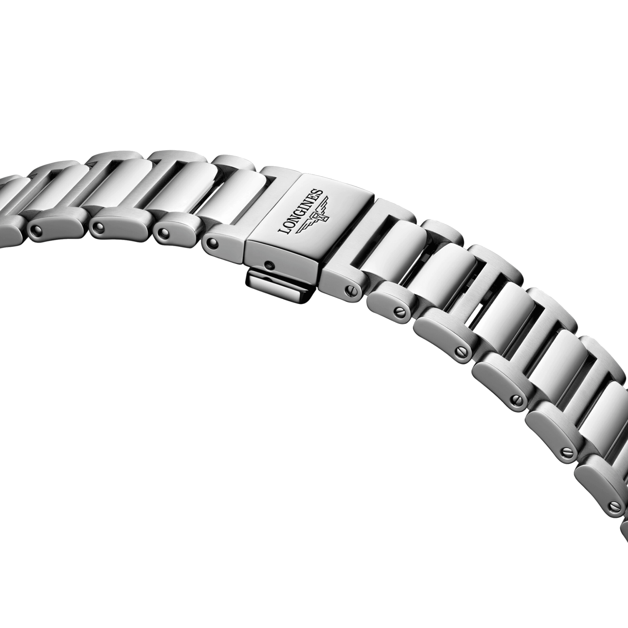 Longines Conquest Chronograph 2023 automatic watch silver dial steel bracelet 42 mm