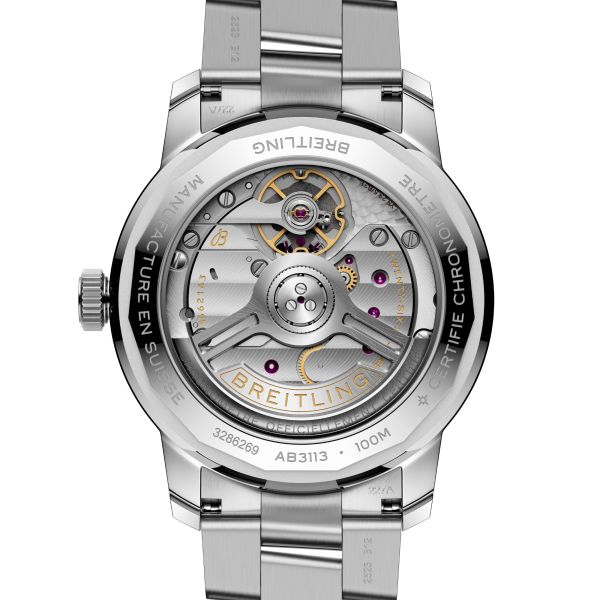 Breitling Top Time B31 automatic blue dial steel bracelet 38 mm